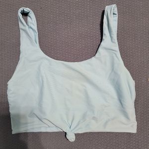 Crop swim top